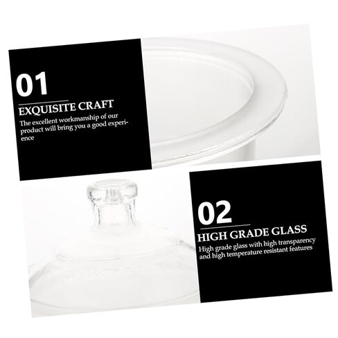 1 قطعة جرة مجفف الزجاج زجاجة مجفف المختبر لتجفيف الفراغ الأواني الزجاجية عالية الشفافية ثقوب قاعدة عشوائية للتجارب العلمية in Kuwait