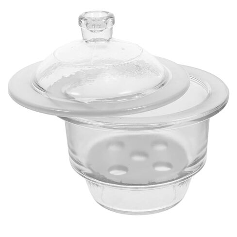 1pc Laboratory Glass Desiccator Jar Vacuum Dryer for Scientific Experiments Random Base Laboratory Glassware for Practical Learning in Saudi Arabia