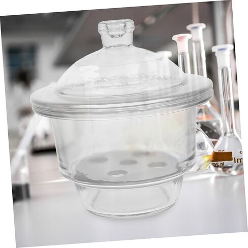 1pc Laboratory Glass Desiccator Jar Vacuum Dryer for Scientific Experiments Random Base Laboratory Glassware for Practical Learning in Saudi Arabia