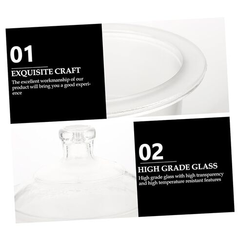 1pc Laboratory Glass Desiccator Jar Vacuum Dryer for Scientific Experiments Random Base Laboratory Glassware for Practical Learning in Saudi Arabia