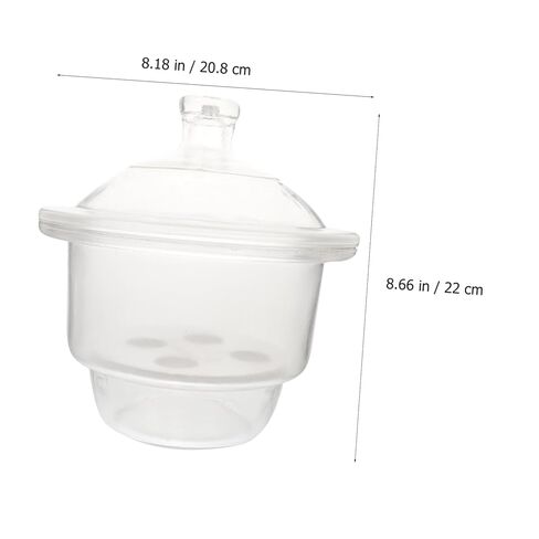 1pc Laboratory Glass Desiccator Jar Vacuum Dryer for Scientific Experiments Random Base Laboratory Glassware for Practical Learning in Saudi Arabia