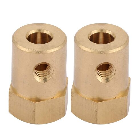 Hex Coupler Bore Motor, Hex Brass Shaft Coupling Connector for Car Wheels Tires Shaft Motor Brass Extended Shaft 4pcs Hex Coupling Coupler Motor Connector (Inner Diameter 6mm) in Kuwait