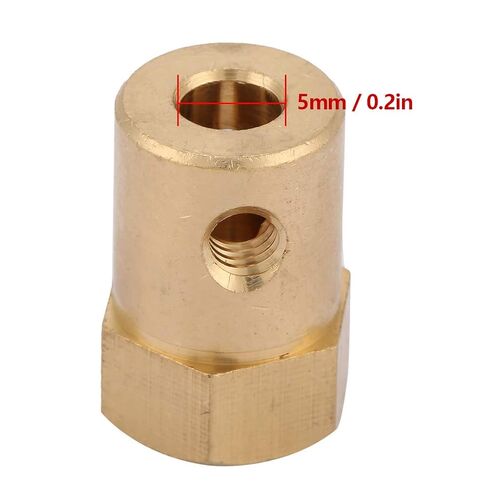 Hex Coupler Bore Motor, Hex Brass Shaft Coupling Connector for Car Wheels Tires Shaft Motor Brass Extended Shaft 4pcs Hex Coupling Coupler Motor Connector (Inner Diameter 5mm) in Kuwait