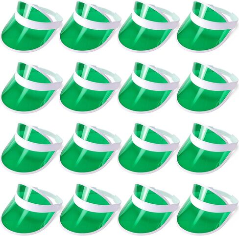 Tarpop Poker Hats Green Poker Visors Bulk Casino Dealer Hats Clear Plastic Bingo Visors for Party Women Men in Saudi Arabia