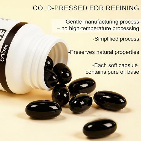 Organic Ethiopian Black Seed Oil Softgels, 60 Count - Cold-Pressed with Occurring Thymoquinone, Plant-Based for Daily Wellness (1) in Saudi Arabia