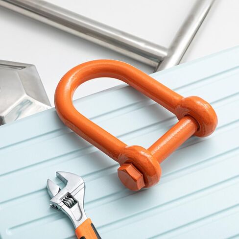 2 Pcs Screw Pin Long Reach Shackle 1 Inch (wll 9.5 Tons), Long Reach Shackle with Painted Screw Pin, Clevis D-Ring Lifting Attachment, Professional Use, Industrial Alloy Steel in Kuwait