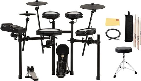 Roland TD516 V-Drums Electronic Drum Kit Bundle with Audio Cable, Drumsticks, Drumstick Bag, and Austin Bazaar Polishing Cloth in Saudi Arabia