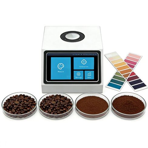 Coffee Roast Color Analyzer with Full-Spectrum LED 400-700nm 0.01% Resolution 10000 Records Tests Coffee Bean Roast Levels in Roasting Factories Quality Labs in Saudi Arabia