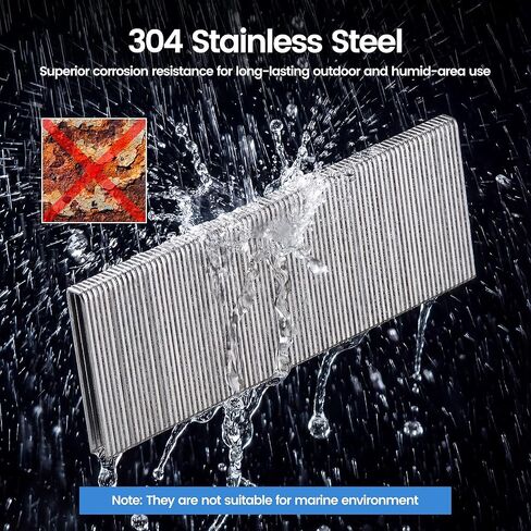 meite 18 Gauge 1/4-Inch Narrow Crown Staples, 3/4" Length 304 Stainless Steel Staples for Heavy Duty and Upholstery (1,600 Counts) in Saudi Arabia