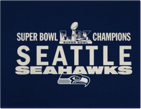 FANMATS NFL - Seattle Seahawks Super Bowl 60 Champions All-Star Mat | Team Color | 33.75"x42.5" | Super Bowl 60 Champions Design in Saudi Arabia
