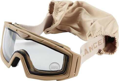 Lancer Tactical Rage Protective Airsoft Goggles for Airsoft and Paintball Clear Lens-Anti-Fog & Anti Scratch in Saudi Arabia