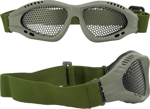 Evike Airsoft - Matrix Zero Wire Mesh Adjustable Goggles (Color: Green) in Kuwait