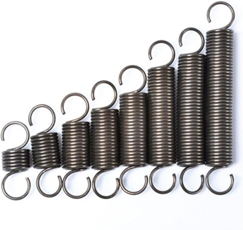 Extension spring, 2 Pcs Dual Hook Tension Spring, 1.6 x 13 400mm, Wire Diameter .6mm, OD 13mm, Free Length, Steel, S-shaped double hook(1.6 x 14 x 170mm) in Saudi Arabia