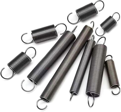 Extension spring, 2 Pcs Dual Hook Tension Spring, 1.6 x 13 400mm, Wire Diameter .6mm, OD 13mm, Free Length, Steel, S-shaped double hook(1.6 x 14 x 170mm) in Saudi Arabia