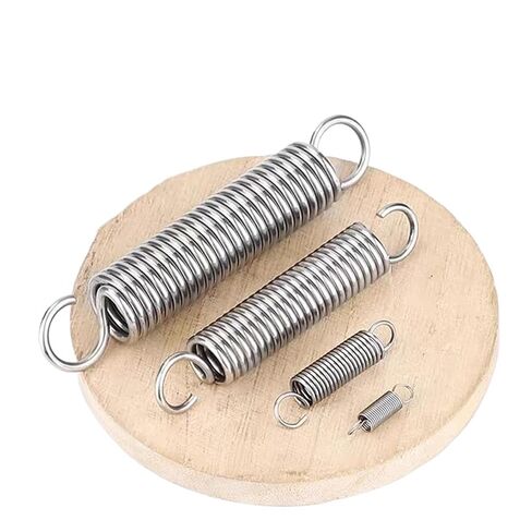 304 سلك زنبركي شد من الفولاذ المقاوم للصدأ قطر 1.2 مم S خطاف دائري لفائف سحب تمديد معدني (85 مم (1 قطعة)، خطاف دائري 10 مم_1.2 مم) in Kuwait