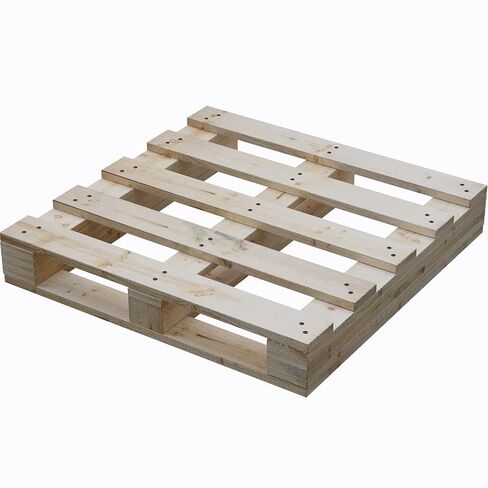 تريتون، منصة خشبية شديدة التحمل للدخول في اتجاهين - 38 × 36 × 5 بوصة، لوحة شحن من الخشب الصلب من الدرجة الصناعية، متينة، قابلة لإعادة الاستخدام، قابلة للتكديس، سهلة التعامل، للاستخدام التجاري كمنصة نقالة أرضية، عبوتان in Kuwait