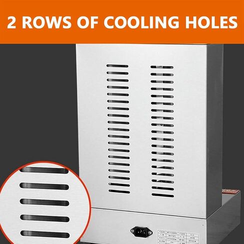 Shawarma Doner Kebab Machine Propane Kebab Grill Vertical Broiler Gyro Meat Rotisserie with 2 Burners for Commercial Home Kitchen,barbecuestove in Saudi Arabia