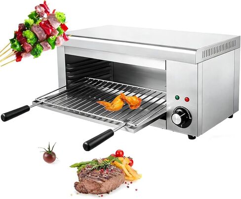 2000W Salamander Broiler Countertop Grill, Electric Cheese Melter with 122-572°F & 4 Height, Stainless Steel Toaster Oven for Cheese Steak Meat in Kuwait