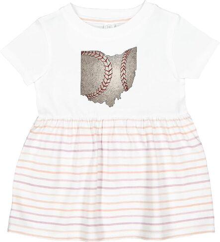 إنكتاستيك أوهايو البيسبول خمر التوضيح فستان الرضع in Kuwait