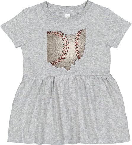 inktastic Ohio Baseball Vintage Illustration Infant Dress in Saudi Arabia