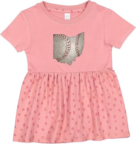 inktastic Ohio Baseball Vintage Illustration Infant Dress in Saudi Arabia