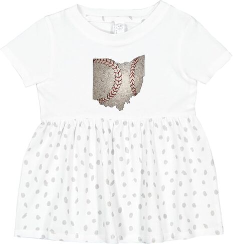 inktastic Ohio Baseball Vintage Illustration Infant Dress in Saudi Arabia