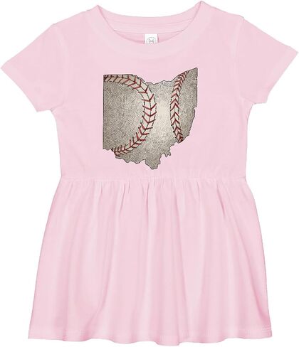 inktastic Ohio Baseball Vintage Illustration Infant Dress in Saudi Arabia
