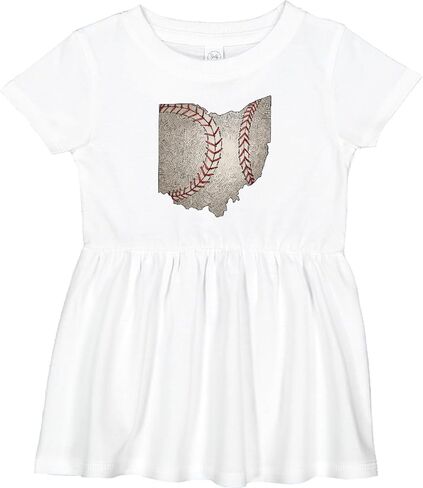 inktastic Ohio Baseball Vintage Illustration Infant Dress in Saudi Arabia
