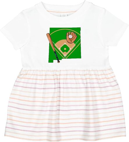 إنكتاستيك نيو مكسيكو بيسبول مع فستان للرضع بمضرب وقفاز in Kuwait