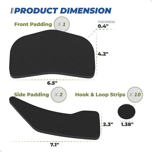 Batting Helmet Padding Kit Use for Rawlings Softball & Baseball Helmet CFXFK, Coolflo, Velo, CFX, S70/S80 Series, Helmet Padding Kit Includes 1 PCS Front Padding & 2 PCS Side Padding in Kuwait