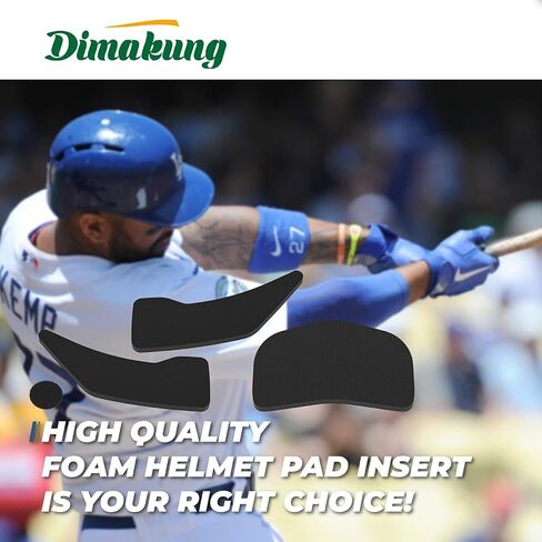 Batting Helmet Padding Kit Use for Rawlings Softball & Baseball Helmet CFXFK, Coolflo, Velo, CFX, S70/S80 Series, Helmet Padding Kit Includes 1 PCS Front Padding & 2 PCS Side Padding in Kuwait