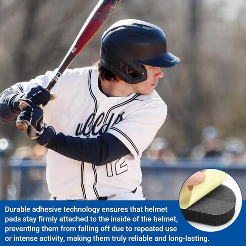 طقم حشوة الخوذة لخوذات إيستون للضرب والالتقاط، وسادات خوذة إسفنجية ناعمة بسمك 0.79 بوصة للاعبي البيسبول والكرة اللينة للتدريب الشتوي للشباب، بطانة وسادة خوذة كرة القدم العالمية in Kuwait