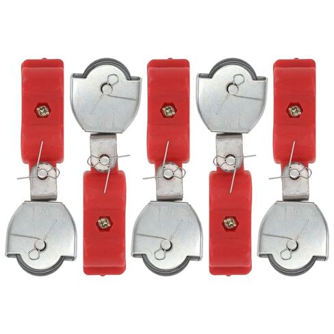 NUOBESTY 5pcs Wire Rope Pulley Block Steel Wire Lifting Pulley with Semi-Plastic Sheave Industrial Hoisting Tool for Crane and Cable Towing Applications in Saudi Arabia