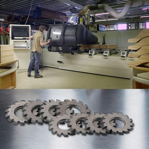 مجموعة قطع التروس HSS M1 8 قطعة من الفولاذ عالي السرعة 22 مللي متر تتحمل 20 درجة PA20 لطحن التروس والقطع الدقيق لأشغال المعادن in Kuwait