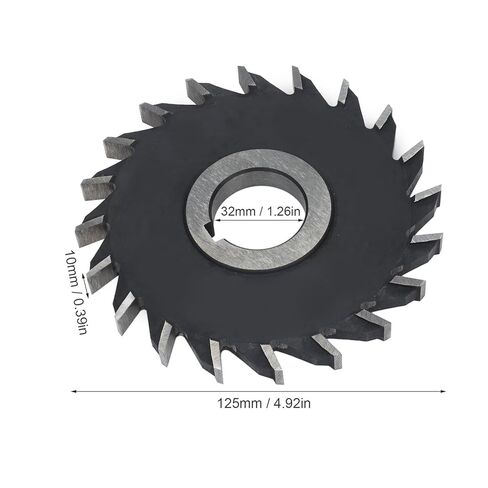والعتاد قاطعة المطحنة والعتاد 125x10 مللي متر مطوي والعتاد القواطع القرص مجموعة HSS قرص على شكل قاطعة المطحنة 32 مللي متر تتحمل الداخلية in Kuwait