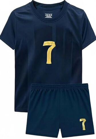 1 Stop Soccer Ronaldo CR7 Jersey Kids Uniform AL NASSR Fc Saudi Arabia in Kuwait
