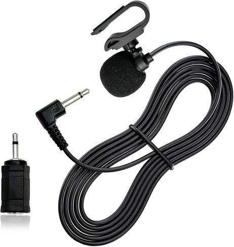 3.5mm Microphone HD Voice Assembly Car Radio Replacement Mic for Pioneer Kenwood Boss JVC Sony Jensen Alpine for Vehicle Head Unit Stereo DVD CD GPS,9.86ft Cable Mic with 3.5mm to 2.5mm Adapter in Saudi Arabia