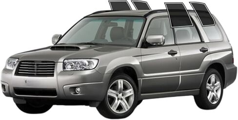 Precut Windows Tint Film All Sides Sun Sun Flocking Protection Privacy Anti Shatter Glass 2 Ply Film أي مجموعة الظل الصبغة لـ Subaru Forester 2003-2007 in Kuwait
