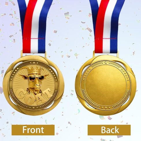 Goat Medal - 3.34Inch Greatest Champion Medal of All Time, Goat Pendant Medal with Neck Strap, Goat Award Chain for Football, Basketball, MVP, Tournaments & League Winners in Kuwait