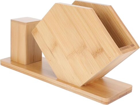 COHEALI Tissue Box with Toothpick Holder, Large Vertical Napkin Stand 13x24cm, Multifunctional Storage Rack for Restaurant and Home Dining Table in Saudi Arabia
