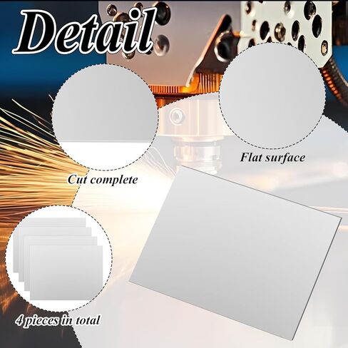 4PCS Stainless Steel Sheet 9x12 inch Stainless Steel Plate 304 2mm Thin Metal Sheets with Protective Film Rectangle Cold Rolled Steel Plate for Kitchen DIY Crafting in Saudi Arabia