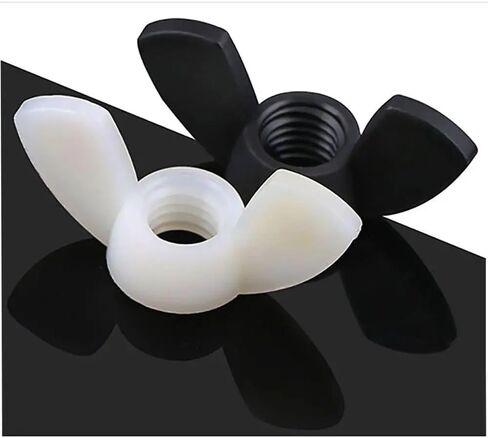 Wing nut, Hand Twist nut, ABS Nuts Wing Hand Tight Cap for Bolts(Black,M8) in Saudi Arabia