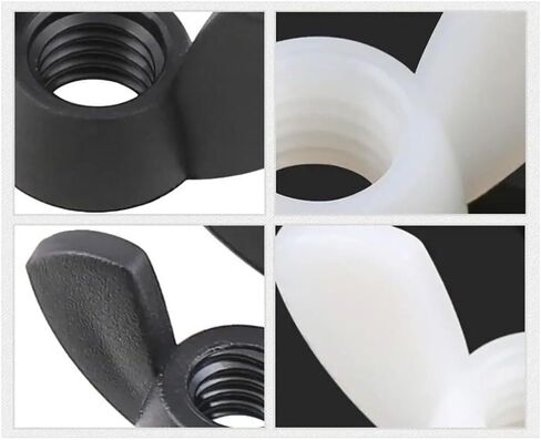 Wing nut, Hand Twist nut, ABS Nuts Wing Hand Tight Cap for Bolts(Black,M8) in Saudi Arabia