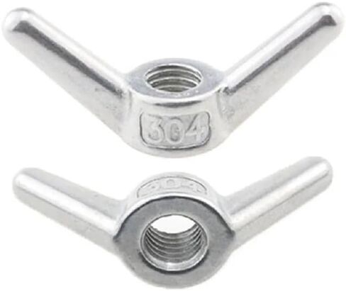 Wing nut, Hand Twist nut, Wing Nut 304 Stainless Steel Hand Screw with Big Ears(M14 1pcs) in Kuwait