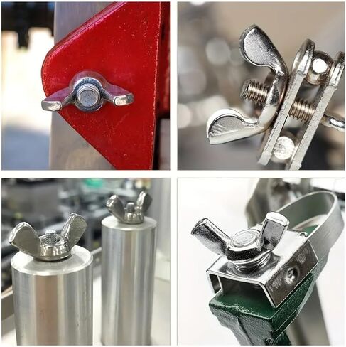Wing nut, Hand Twist nut, Wing Nuts Zinc Plated Hand Tighten Nut Parts(20pcs-M6) in Saudi Arabia