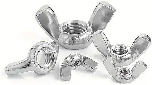 Wing nut, Hand Twist nut, Wing Nuts Zinc Plated Hand Tighten Nut Parts(20pcs-M6) in Saudi Arabia