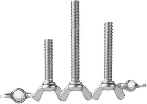 Wing nut, Hand Twist nut, Wing Nuts 304 Stainless Steel Screws Wingbolt Nut(20mm-1pcs,M8) in Kuwait
