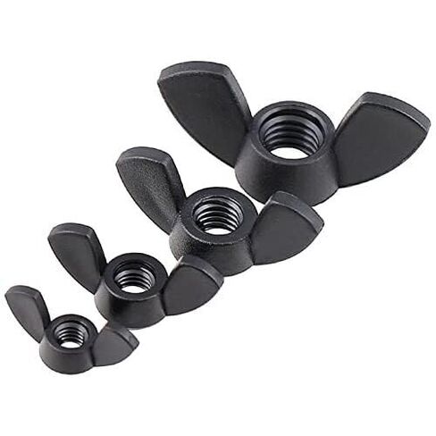 Wing nut, Hand Twist nut, nut Wing Nuts Nylon Thumb Nut Hand Twist Black in Kuwait