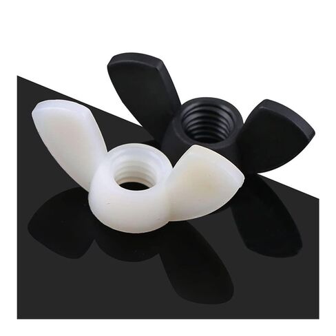 Wing nut, Hand Twist nut, Nylon Wing Nuts White Black ABS Nut in Kuwait