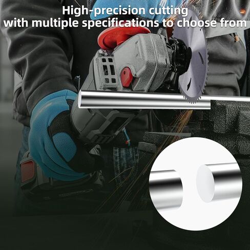 Aopin 2Pcs Aluminum Round Bar 6061 T651 Solid Aluminum Round Bar, Length 12 Inch (305mm), Dia 0.63 Inch (16mm), Round Aluminum Bar for Industrial and DIY Crafts in Saudi Arabia